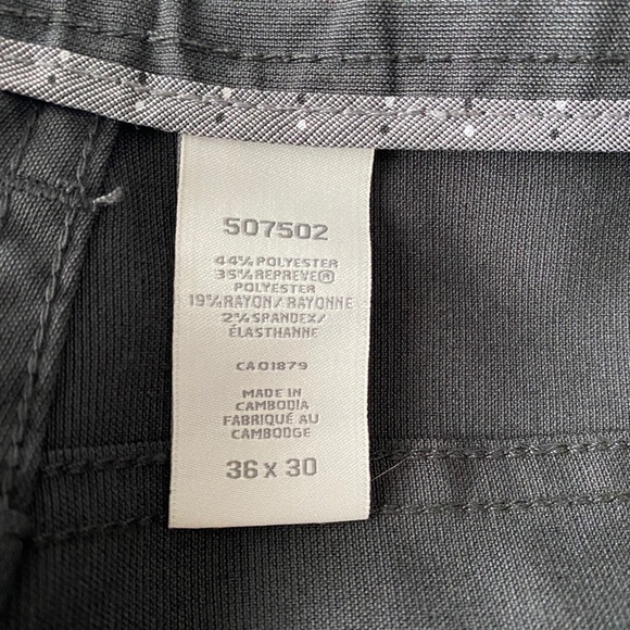 Perry Ellis Portfolio Men's Charcoal Gray Dress Pant Size 36 x 30‎ - Picture 6 of 11